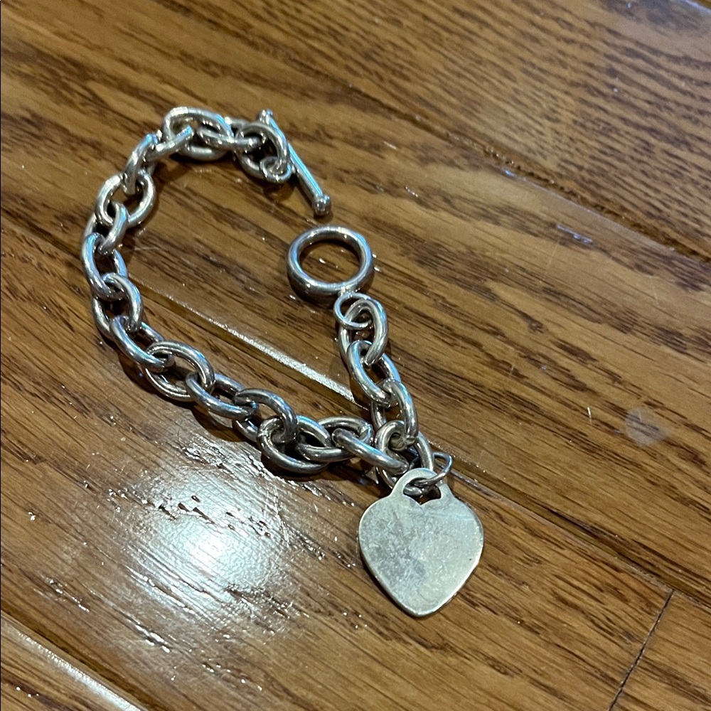 Silver Heart Charm Bracelet